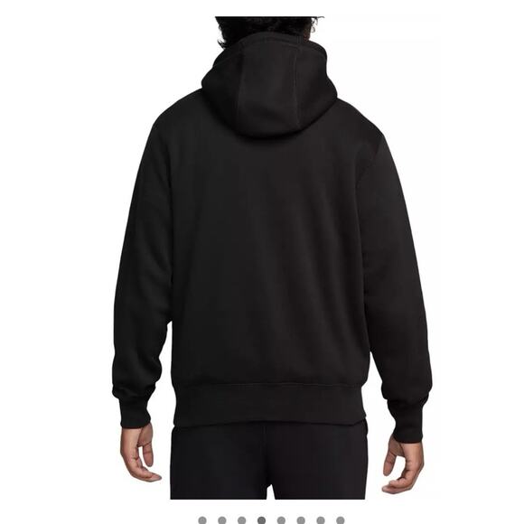 Nike Hoodie Men Medium Black Club Fleece Chenille Futura Sweatshirt Sports Men - Picture 3 of 4